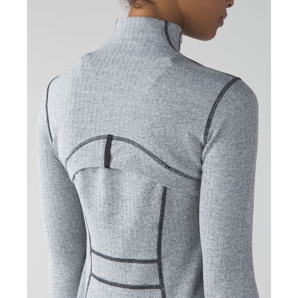 LULULEMON Define Jacket Heathered Herringbone Black White 4 - Picture 4 of 13
